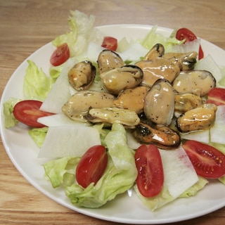 ボイルムール貝で簡単にイタリアンサラダ